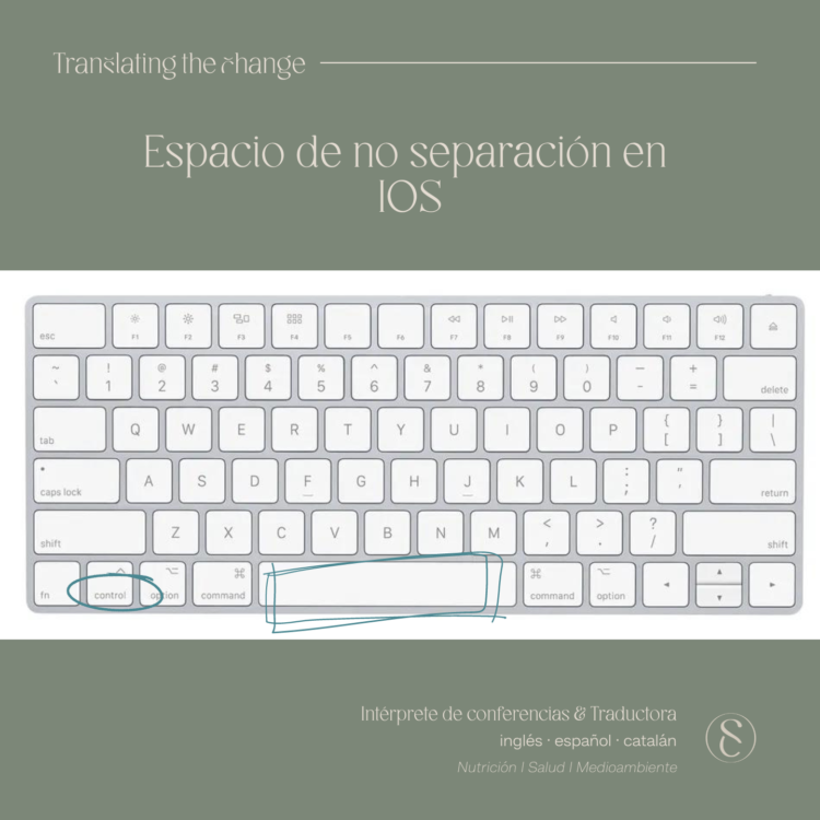 Querido espacio de no separación…